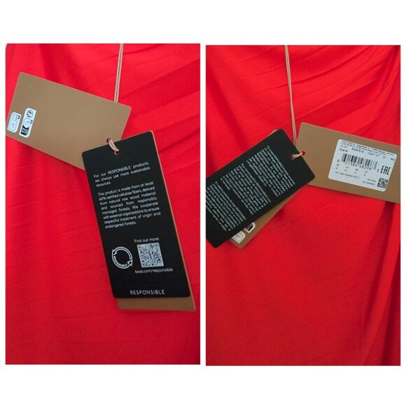 BOSS Eperla Asymmetric Neck Cocktail Dress, Size M, NWT - Picture 13 of 16